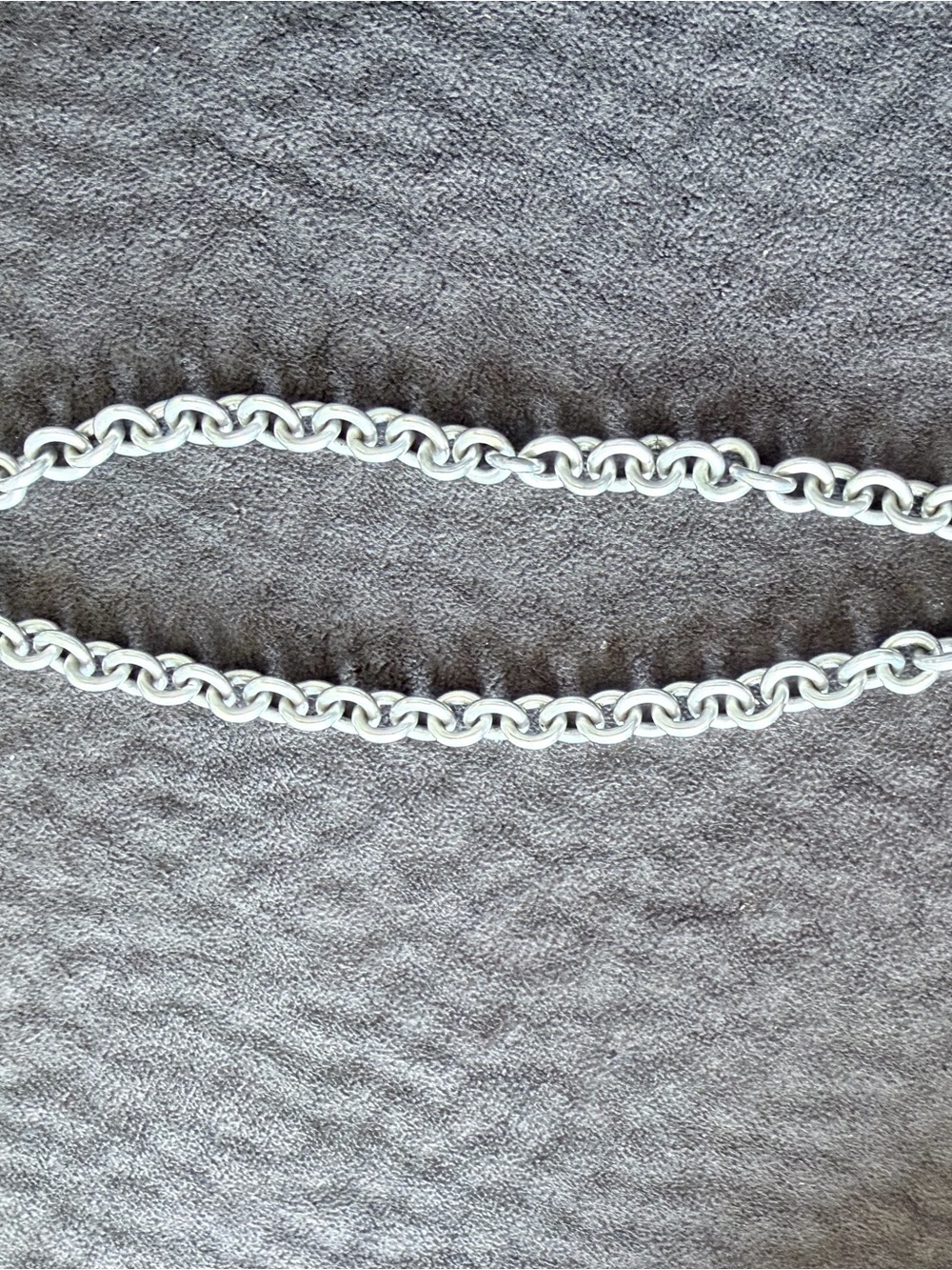 Tiffany & Co. Sterling Silver Padlock Necklace 15” (inches) long - Picture 4 of 7